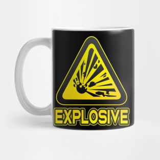 Explosive Funny Danger Sign Explosion Humor Mug